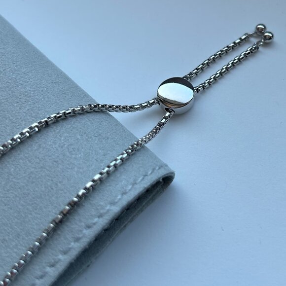 Sterling Silver with Diamonds Slider Bracelet by Cerimani - Picture 8 of 15